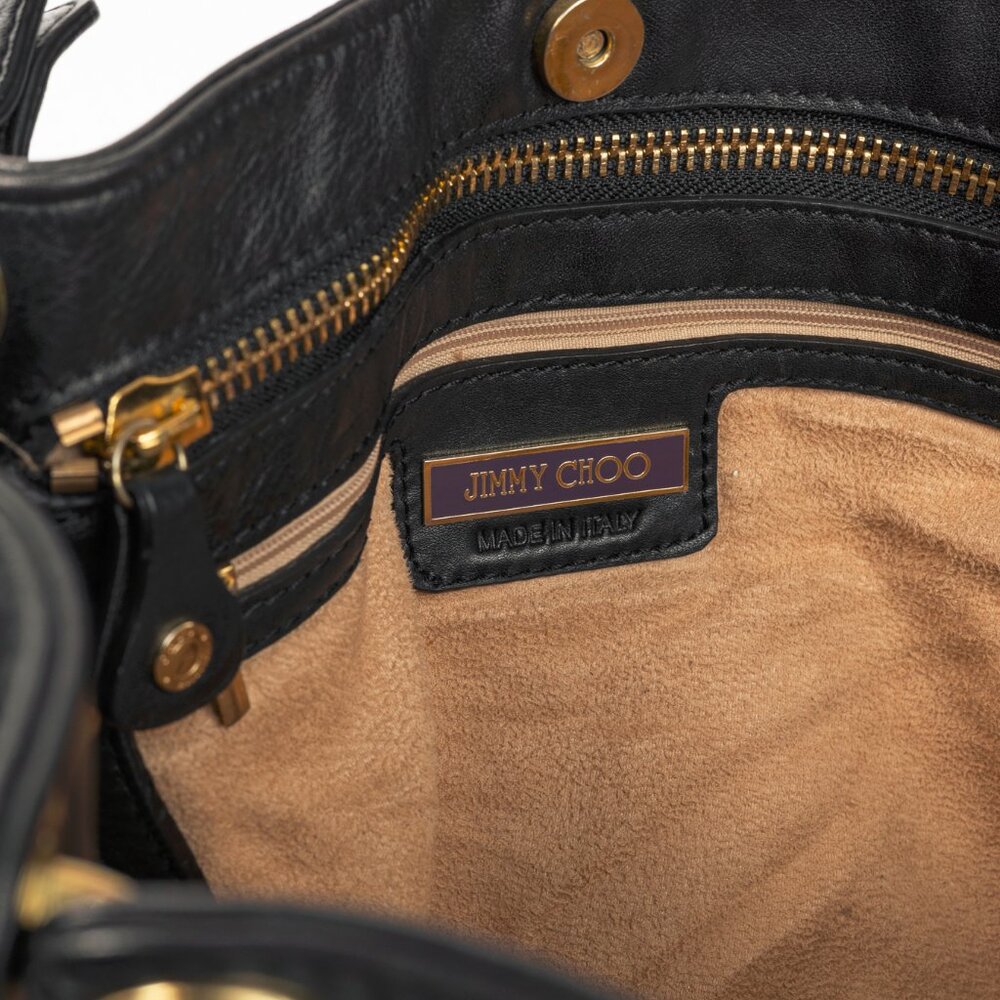 Jimmy Choo Alex Black Leather Hobo - Picture 14 of 15